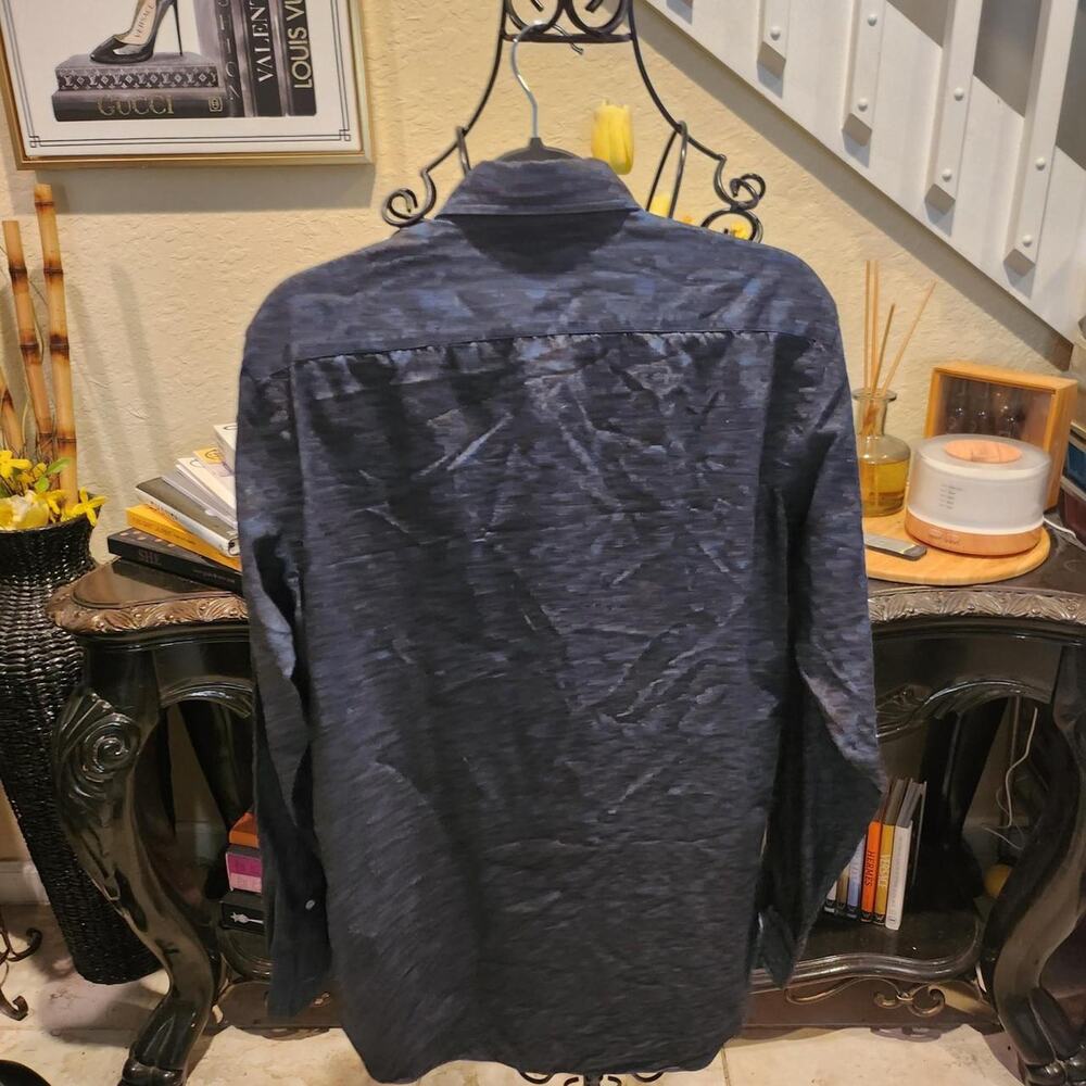 Maria Santangelo button-down shirt size 15 1/2 / 39 - Picture 3 of 4